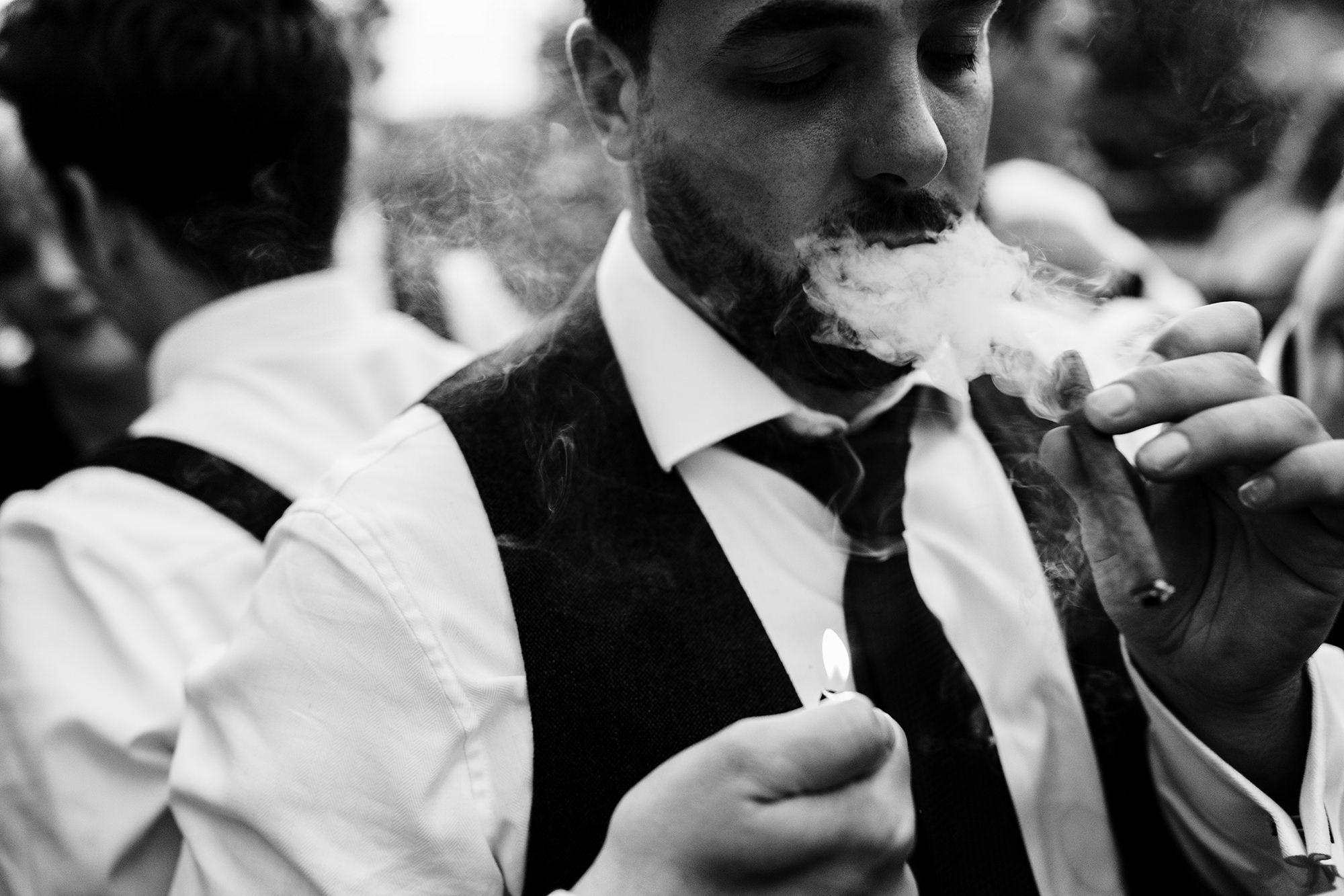Natural candid wedding photograph from the Lake District