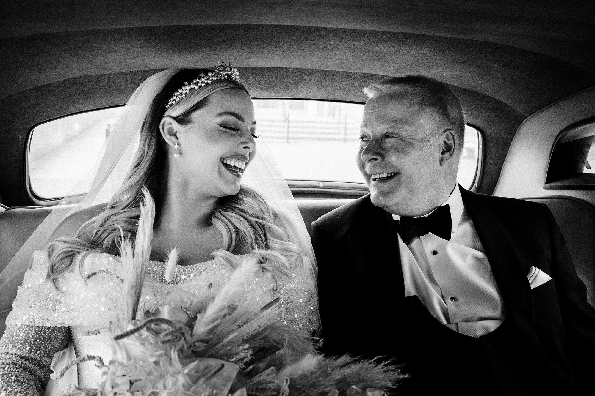 Candid wedding photograph full of atmosphere and real feeling