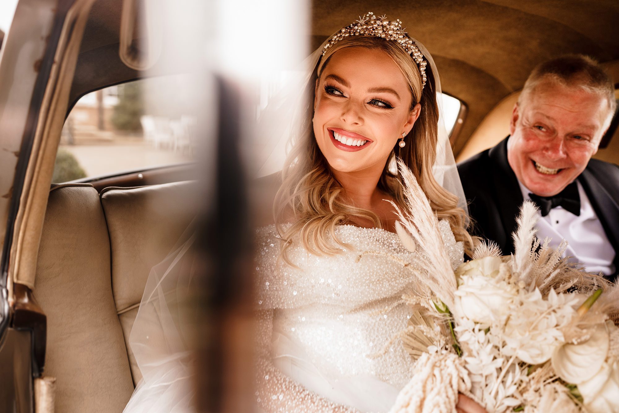 Candid wedding photographers capturing a natural moment during a real wedding day