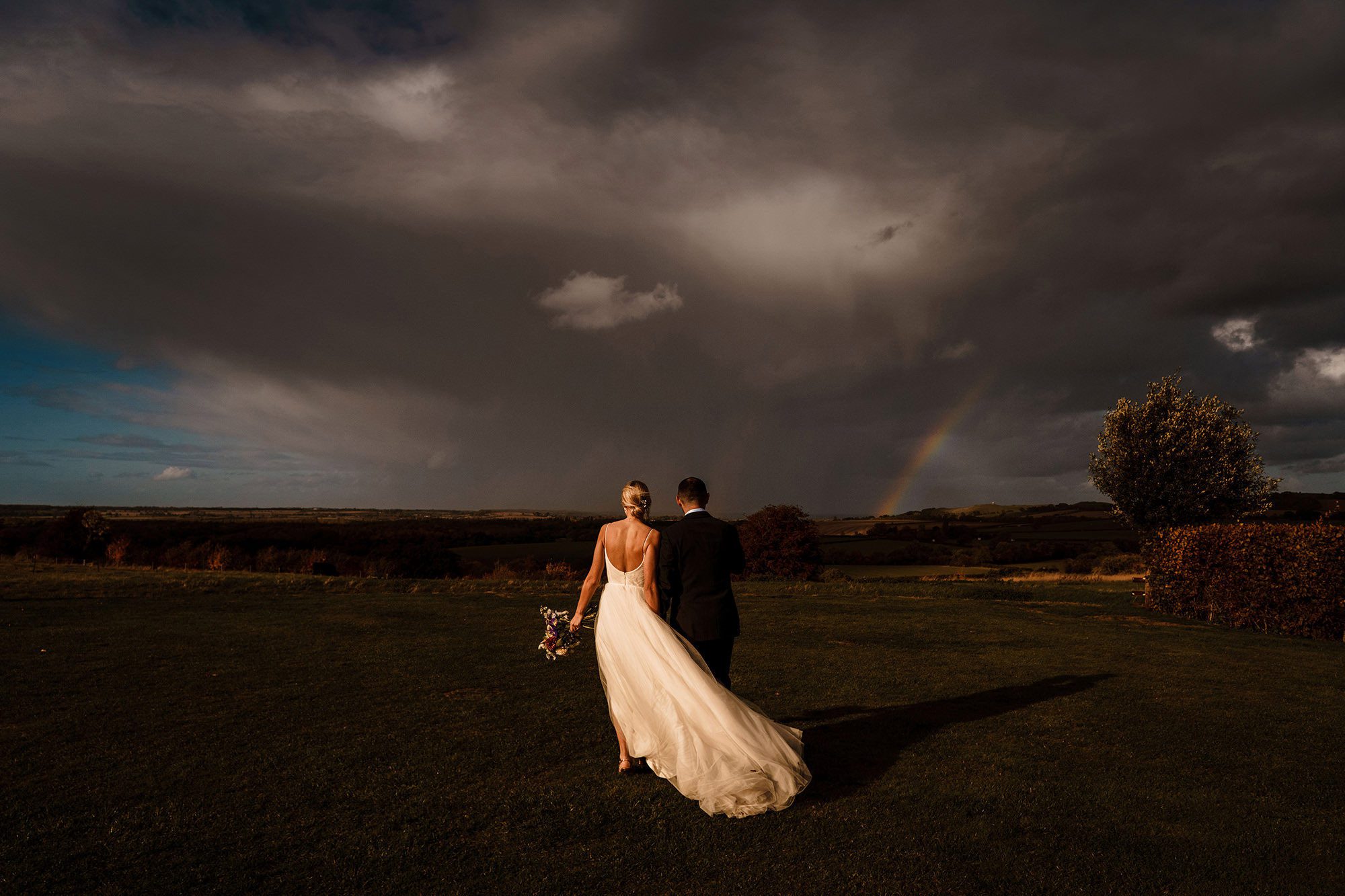 Atmospheric wedding photography