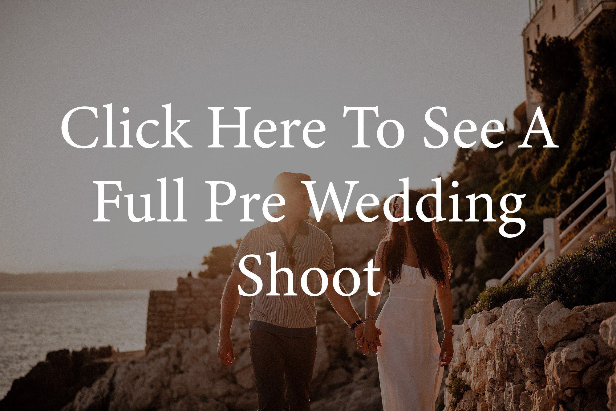 Couple embracing naturally in flattering evening light
