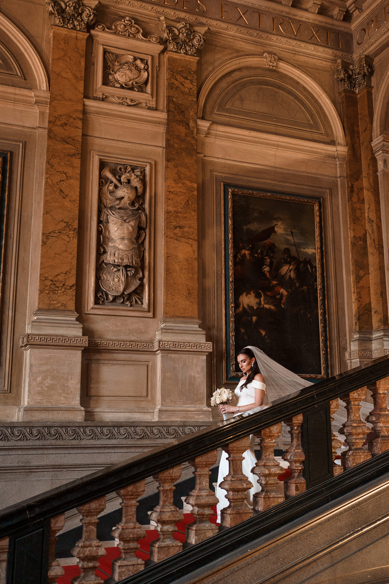 Celebration after the ceremony at Villa Erba