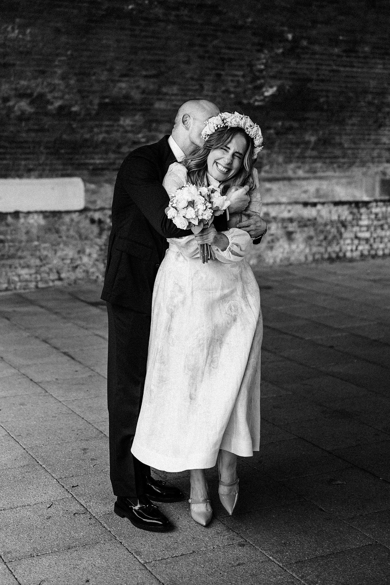 Intimate London wedding photography of Niki and Diego together