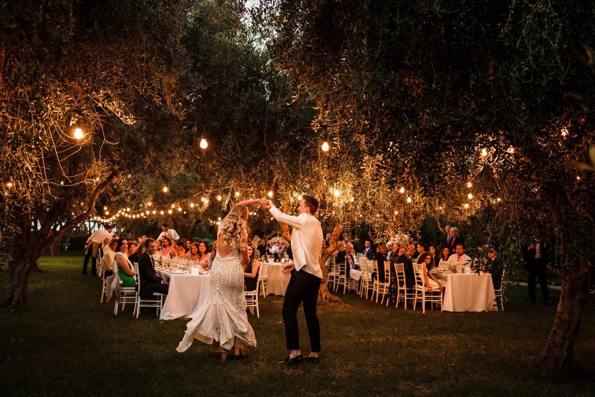First dance wedding photo idea at Villa Zagara